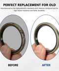 Comparison of new and old seals for Heavy Duty Hydraulic Cylinder Seal Kit for Loader Lifting Cylinders Compatible With 7106 7108 7308