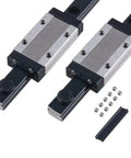 Top Shelf 4 Pack MGN12 Linear Slide Rail Kit With 4 Matched MGN12H Carriage Blocks For 3D Printers And CNC Machines premium steel blocks.