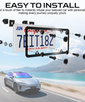 Anti Theft License Plate Screws Kit For Front And Rear Frames With Stainless Steel M6 Quarter Inch Heavy Duty Tamper Proof Screws