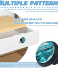Slick Turquoise Crystal Cabinet Knobs Add That Dope Marble Finish To Any Kitchen Drawers Bathroom Vanity Or Bedroom Dresser Includes All Necessary Mounting Hardware For A Quick Top Shelf Upgrade.