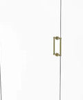 Back To Back 8 Inch Shower Door Pull In Unlacquered Brass With Contemporary Design Built Tough For High Traffic Bathrooms