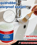 Crystal Clear Waterproof Sealant And Invisible Coating For Roofs Walls And Terraces Heavy Duty Water Based Formula applied with brush on sink edge.