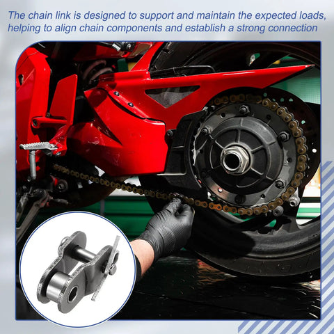 20 Pcs High Grade 05B Roller Chain Master Links With Offset Half Pin Connector, 8mm Pitch Manganese Steel Repair Kit for heavy duty bike use.