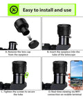Installation steps of WiFi Telescope Camera Eyepiece With 5MP 4K Video Recording Wireless App Control for 1.25 inch telescopes