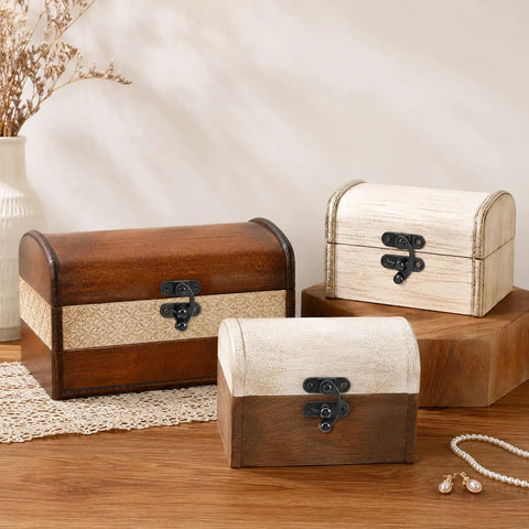 Wooden boxes with small swing arm latch sets for wooden boxes and jewelry boxes metal clasp with mounting screws