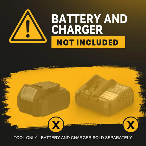 Battery and charger not included for Built Like A Tank 3 Inch Mini Bench Grinder With Knockout Variable Speed Up To 10000 Rpm.