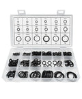 225 Piece Garage Ready Rubber O Ring Kit With 18 Sizes Heat Resistant And Corrosion Resistant O Rings Seal Washers in transparent case