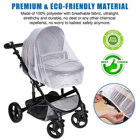 Must-Have All Weather Stroller Rain Cover And Baby Mosquito Net 2-Piece Set Universal Stroller Accessory on stroller