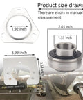 Product size chart for 1 Inch Live Axle Bearing Kit Fits Azusa Axles And Common Kart Builds Including Mini Bikes Trikes And Off Road ATVs Three Hole Flangettes Mounting.
