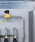 1 Inch NPT Brass Electric Solenoid Valve AC220V 2W-250-25 installed in fluid control system