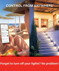 Alexa Compatible Smart Light Bulb With Easy Auto Pairing For Warm White Ambiance 800 Lumen LED controlling lights remotely