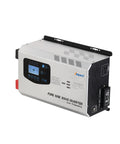 6000W Peak Pure Sine Wave Inverter Charger with LCD Display 12V DC to 120V AC Off Grid Beeffy Power Converter, right angle view