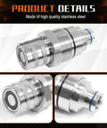 Hydraulic Female Flat Face Quick Connect Coupler 48mm Thread Diameter For Bobcat And John Deere Skid Steer Loaders