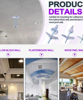 Heavy Duty Toggle Bolt And Wing Nut Kit 120 Piece Set installed in hollow block, plasterboard, and wood panel walls
