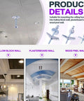 Rock Solid Heavy Duty Drywall Toggle Bolts And Wing Nut Kit With Hex Nuts And Washers For Hanging Heavy Mirrors And Pictures, 120 Pieces In A 30 Set One Quarter Inch Assortment, Butterfly Toggle Anchors For Secure Mounting. 1/4 in carbon steel for hollow walls, ceilings and wood panels