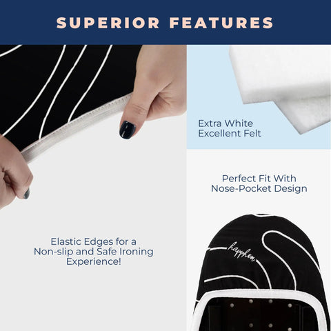 Beefed Up Extra Thick Ironing Board Cover And Pad With Heavy Duty Padded Layers Non Stick Scorch And Stain Resistant Silver Coated Surface