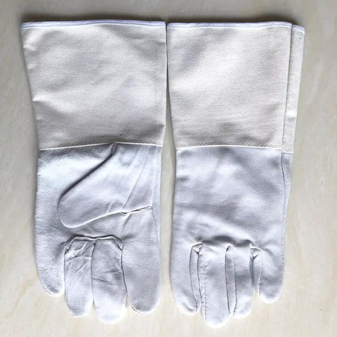 Heavy Duty Welding Gloves For MIG And Stick Welding, Built To Take The Heat, 13.8 Inch Gauntlet Cuff Full Hand and Forearm Protection