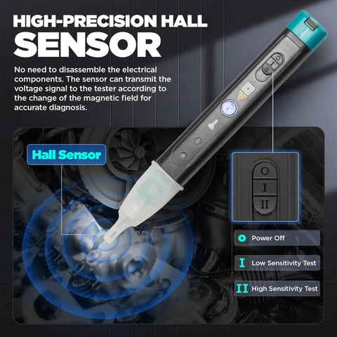 Coil Pack Tester Kit For Cars Ignition System Quick Diagnostics Without Disassembly Car Test Pen For Spark Plugs And Coils Automotive Ignition Coil Diagnostic Tool With LED Pulse Indicators Easy Troubleshooting, hall sensor tester