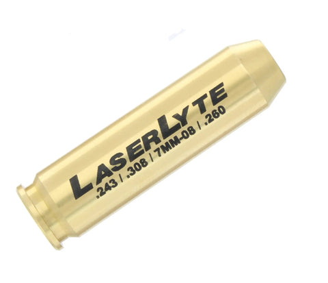 Multi Caliber Laser Bore Sight Kit With Bright Red Cartridge Sighter For Zeroing Rifle Scopes And Aligning Iron Sights. Brass cartridge style.