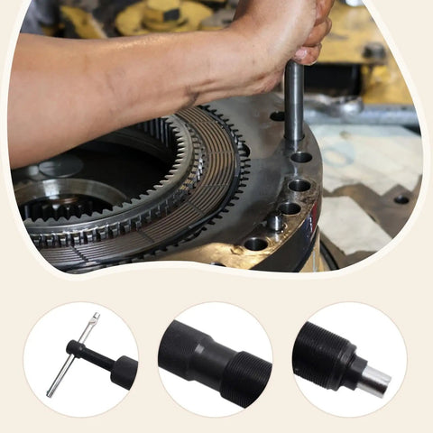 Heavy Duty 10 Ton Ram Rod For Hydraulic Puller Set Pro Grade Large 20 By 13 Cm Metal Rod For Lifting Bearings And Big Components in use