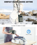Person carrying T200 Portable Power Station 240W Green For Camping And Home Backup Power Off Grid Ready Ideal For Road Trips Outdoor Adventures