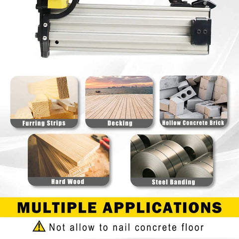 Applications of 14 Gauge Air Concrete T Nailer With Three Quarter Inch To Two And A Half Inch Nails Pneumatic T Nail Gun