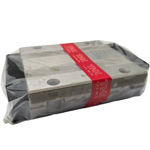 Rock Solid Linear Guide Rail With HSR45LB Carriage 50x120x170.8mm in packaging, showing THK brand and HSR45 marking.