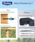 Comparison of Black QuickLock Deck Wire Railing Kit With One Eighth Inch Wire and traditional railing installation process.