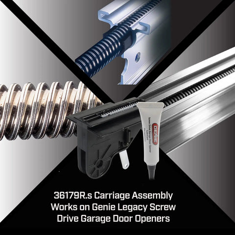 Screw Drive Carriage And Lubricant Kit For Older Screw Drive Garage Door Openers 1993 To 2011 Replacement Parts Easy Install