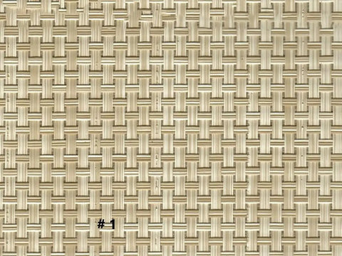 Close-up view of Weave Series Woven Vinyl Flooring For Boats, 80 Mil Thick Backed With Frothed Padding, Color Gulf Sand.