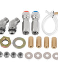 Beefed Up Hydraulic Outboard Steering Kit For Boats 150HP With Built In Two Way Lock Cylinder Includes Pump And Two 20 Ft High Strength Nylon Hoses For Single Station Single Engine Marine System components
