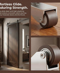 Heavy Duty Vertical Track Roller Wheel Kicks Door Drag Dead Silent Replacement Pulley For Closet Cabinet Wardrobe Doors close-up on roller with smooth paths