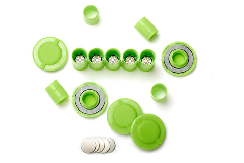 Rapid RH L6 Smart Sensor 25 Pack In Situ Concrete Moisture Testing With ASTM F2170 Compliance And Easy Relative Humidity Readouts For Hardwood Laminate Vinyl Tile Carpet And Epoxy Floor Installations, green sensor caps and discs