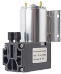 No Sweat DC 12V Mini Vacuum Pump Delivers Rock Solid 5L Min Negative Pressure Suction Oil Free Electric Air Compressor Setup Perfect For Garage Rigs And Custom Builds Includes Mount Bracket, showing the compact design and output connections.