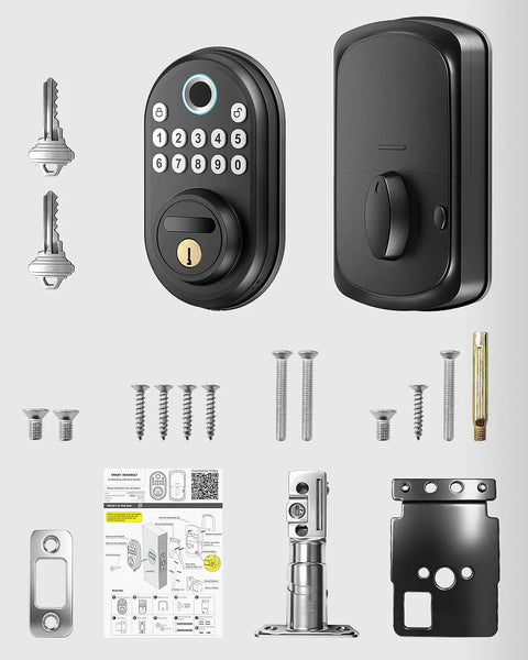 Rapid Response Fingerprint Door Lock For Front Door Keyless Entry Smart Deadbolt With Hella Fast Biometric Scanning And No Sweat Installation Straight Up Solid Home Security