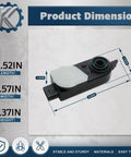 Direct Fit Replacement Grille Shutter Actuator Motor 84375398 dimensions shown in black with measurements 4.52in length, 1.57in width, 1.37in height.