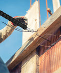 Worker using Two Piece Automatic Rebar Tie Wire Twister Tool Set With Curved And Straight Hooks For On Site Concrete Metal Wire Twisting Bind Rebar Fast Pro Grade Steel Construction To Boost Work Speed And Simple Wire Ties