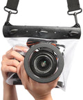 Fully Sealed DSLR Camera Housing With Anti Shock Design For 20 Meter Underwater Depth Rugged Dry Bag Pouch Dive Case