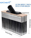 7 Inch Deck Stain Brush Applicator For Wood Fence Brick And Concrete Surfaces Heavy Duty Outdoor Oil Staining Brush