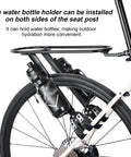 Sleek Carbon Fiber And Aluminum Rear Bike Rack For Mountain And Road Bikes Built Different To Haul Gear Reliably Every Time Without Extra Bulk Or Concerns with water bottle holder