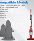 Vibe 3 In 1 Vacuum Filter Replacement For Bagless Stick Vacuum With Handheld SD20020 Series Fits SD20020 SD20020FDI SD20020PLFDI