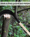 Manganese Steel Long Handle Hand Scythe For Weeding And Lawn Care With Thick Blade Heavy Duty Garden Tool Outdoor Use