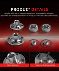 Front Wheel Hub Bearing Assembly Kit Set Of 2 For Honda Accord 2013 To 2017 With OE Numbers 44600-T2F-A01 510118 WH510118 NT510118 Premium Replacement Durable Corrosion Resistant Great Value product components