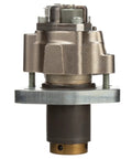 Brand New Fresh Frame Mounted Mechanical Fuel Pump Assembly with Gaskets Included OE Quality Replacement HM10014 side view showing metal and durable construction.