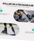 Two Pack Roller Skate Straps With Buckle And Screws For Inline Skates Durable Energy Belts Easy Install Adjustable Fit