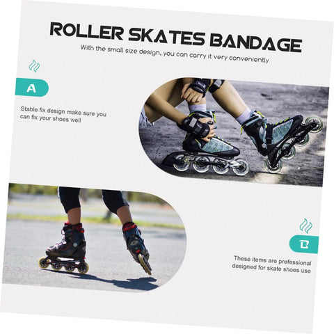 Two Pack Roller Skate Straps With Buckle And Screws For Inline Skates Durable Energy Belts Easy Install Adjustable Fit