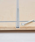 36-Inch Aluminum T Track With Wood Screws, Double-Cut Profile, Predrilled Mounting Holes, Fine Sandblast Anodized Silver Finish, 2-Pack
