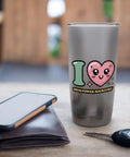 High Power Rocketry Stainless Steel Insulated Tumbler With Dual Wall Vacuum Keeps Drinks Hot Or Cold on wooden table