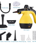 Handheld Steam Cleaner Powerhouse With 1050W Heat And Heavy Duty, Pressurized Steam Cleans Like A Pro, 9 Piece Accessory Kit