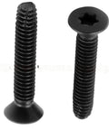 Two black screws from Huge 1000 Piece Trailers Trucks Floors And Decks Screws And Hardware Fastener Kit Five Sixteenths By Eighteen Threads